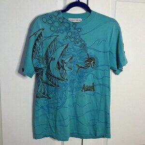 Vintage Pure Zilch T-shirt Funny Novelty Fish Scuba Diving Graphic Tee AOP